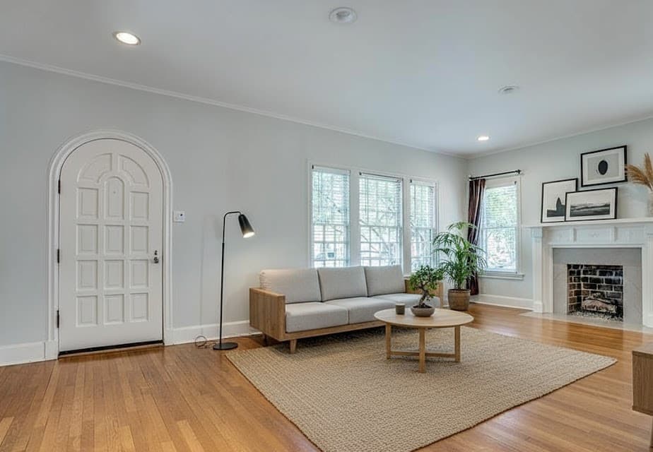 Staged room in traditional style